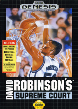 David Robinson's Supreme Court box art for Sega Genesis